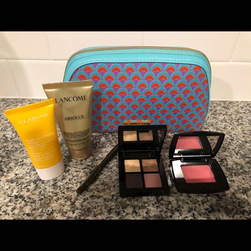 BRAND NEW 6 Piece Lancôme, Bulgari And Clarins Set